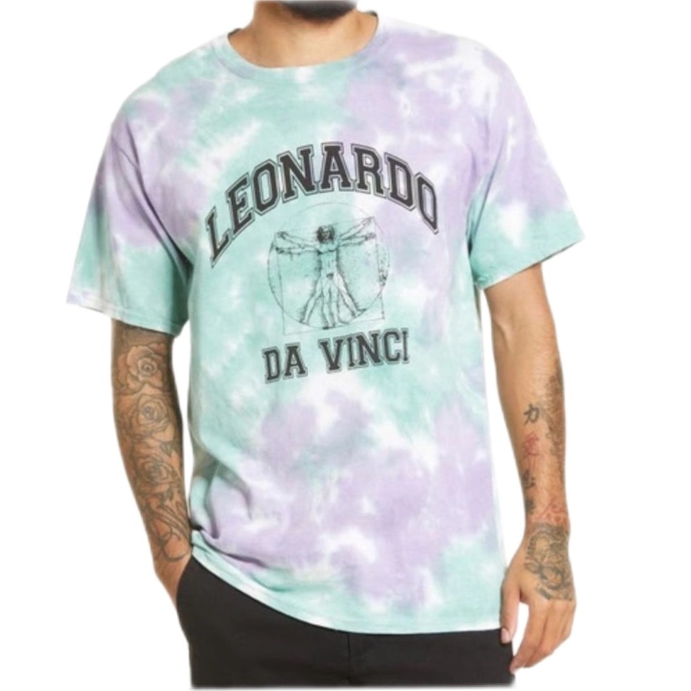 Altru Leonardo Da Vinci Tie Dye T-Shirt L